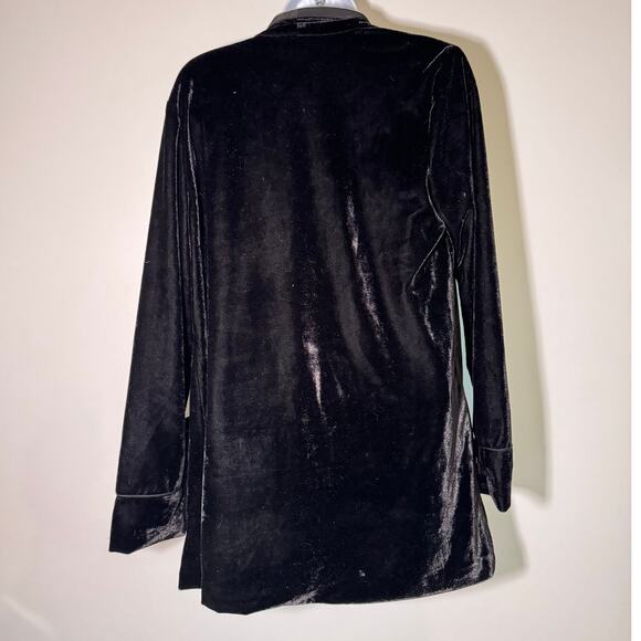 BB Dakota Women’s Black Evening Party Velvet Blazer Jacket Size S - Picture 2 of 12